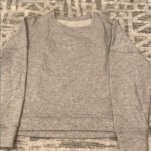 Never Settle crew neck